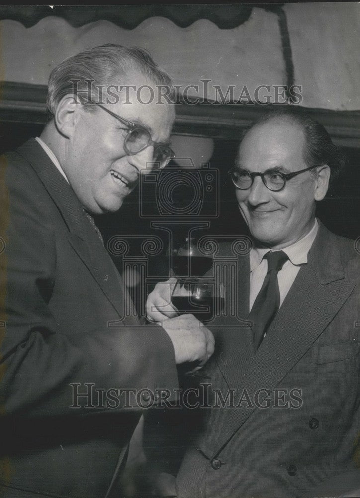 1952 Press Photo Bruno Werner and Dr. Wolfgang Drews - KSK05703 - Historic Images