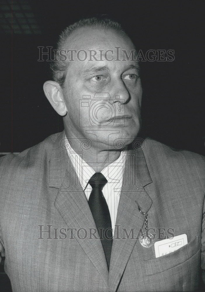 1969 Press Photo Heinz Oskar Vetter - KSK05853 - Historic Images