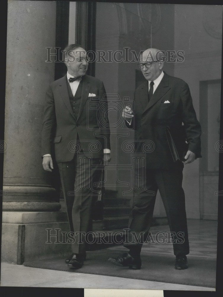 1966 Press Photo Jeanneney and Faure - KSK06481-Historic Images