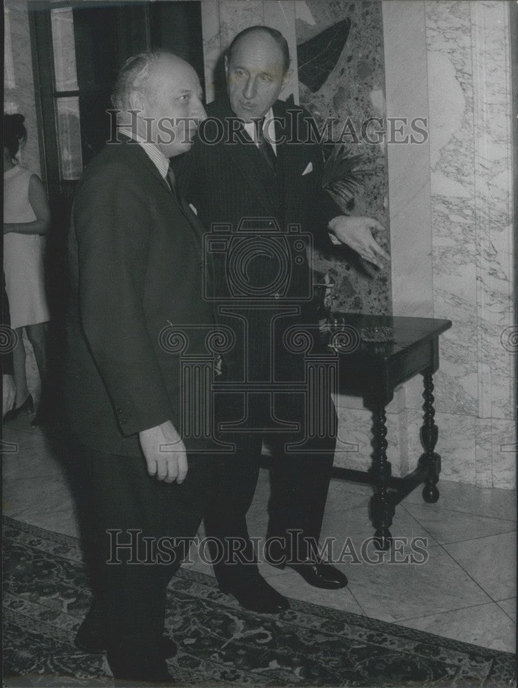 1970 Press Photo Ministers of Foreign Affairs Walter Scheel and Joseph Luns-Historic Images