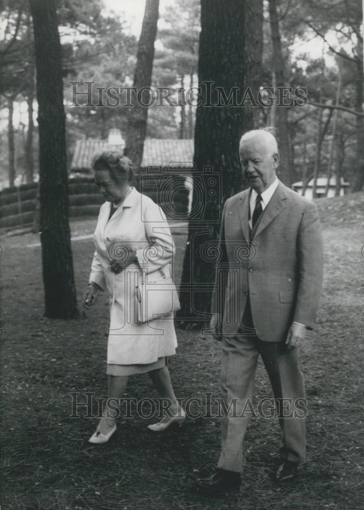 1967 Press Photo German President Lubke and Wife - KSK07033-Historic Images