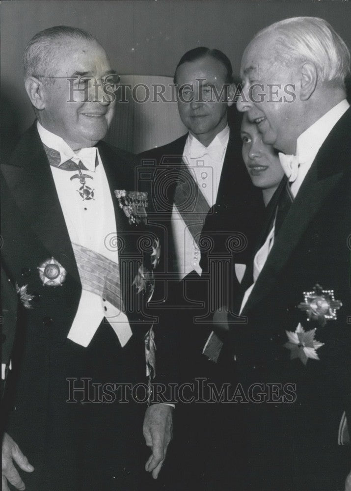 1956, Argentinian Ambassador to Germany, Dr. Eduardo Lobougle. - Historic Images