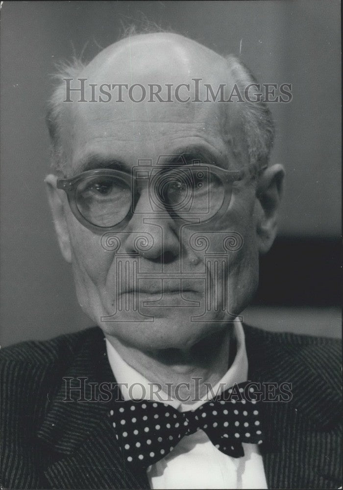 1968, Writer Alfred Fabre Luce Radio Luxembourg's Chief Contributor - Historic Images