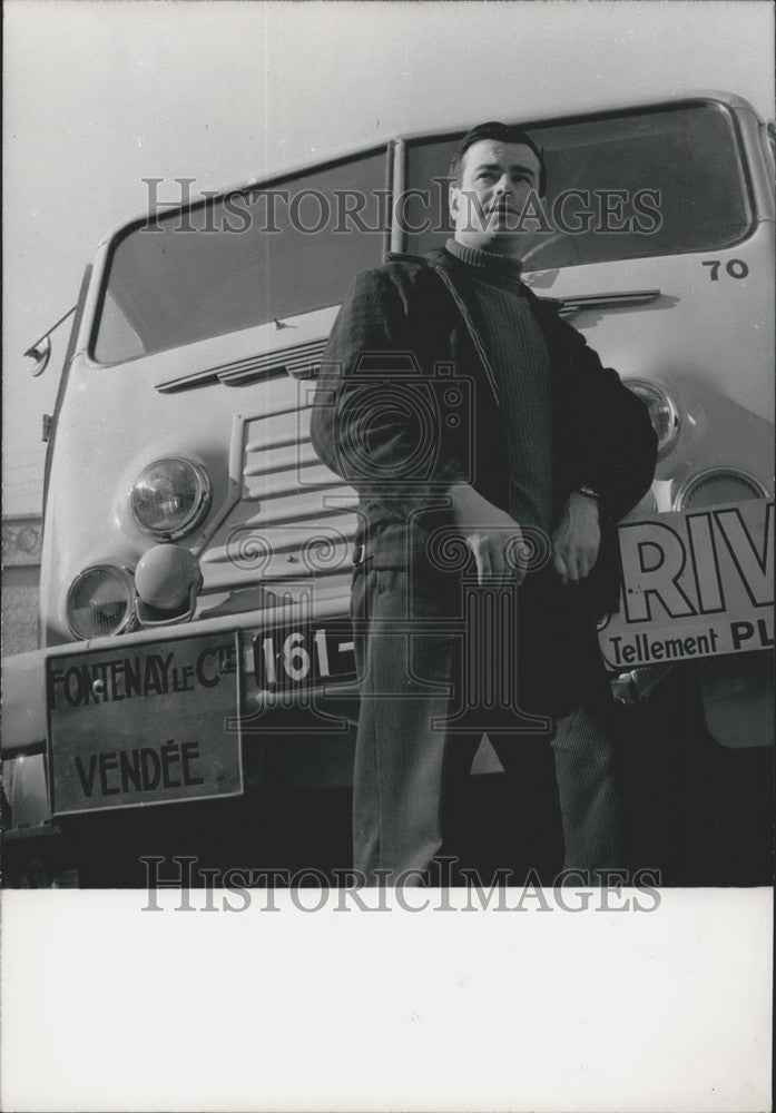 1961 Press Photo Claude Beziau Publishes Truck-Driving Novel - KSK07299-Historic Images