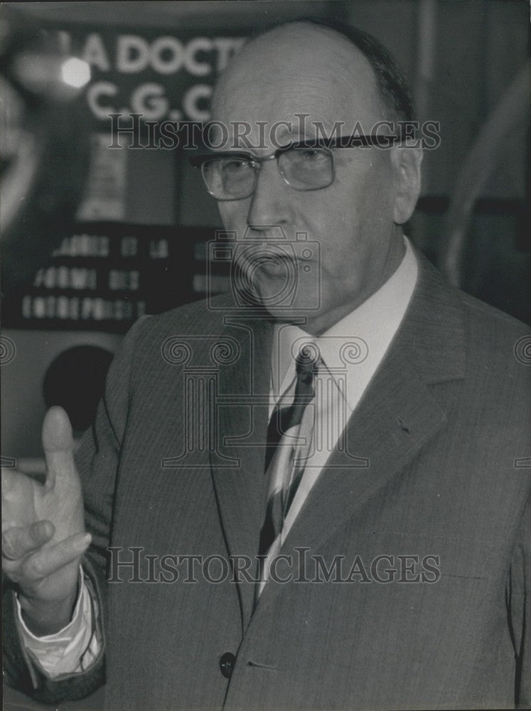 1971, President of CGC Andre Malterre - KSK07783 - Historic Images