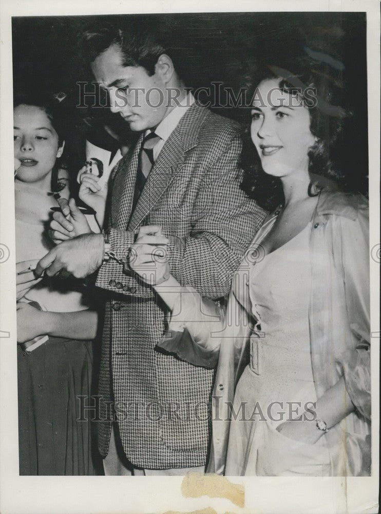 1951 Press Photo Mickey Mosko with his girlfriend. - KSK07835-Historic Images