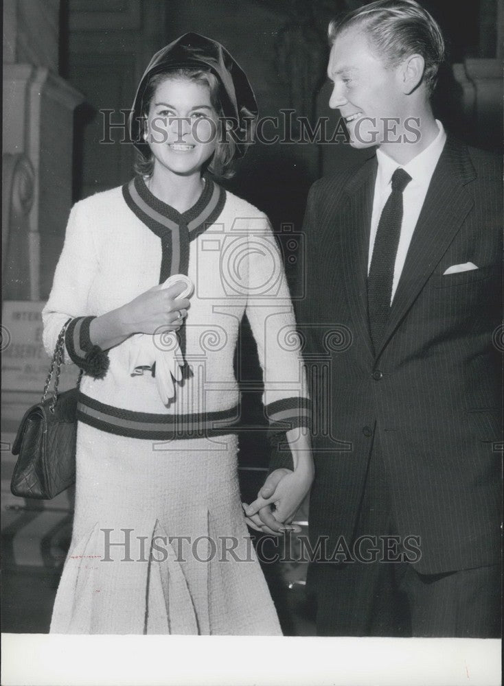 1960 Press Photo Count of Suffolk Marries Miss Suzanne Litman - Historic Images