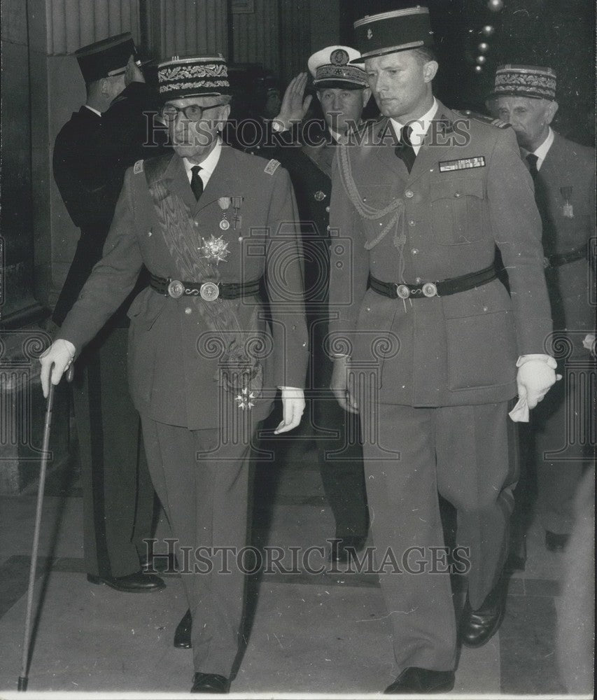 1969 Press Photo General Catroux Attends Algerian Generals Trial-Historic Images