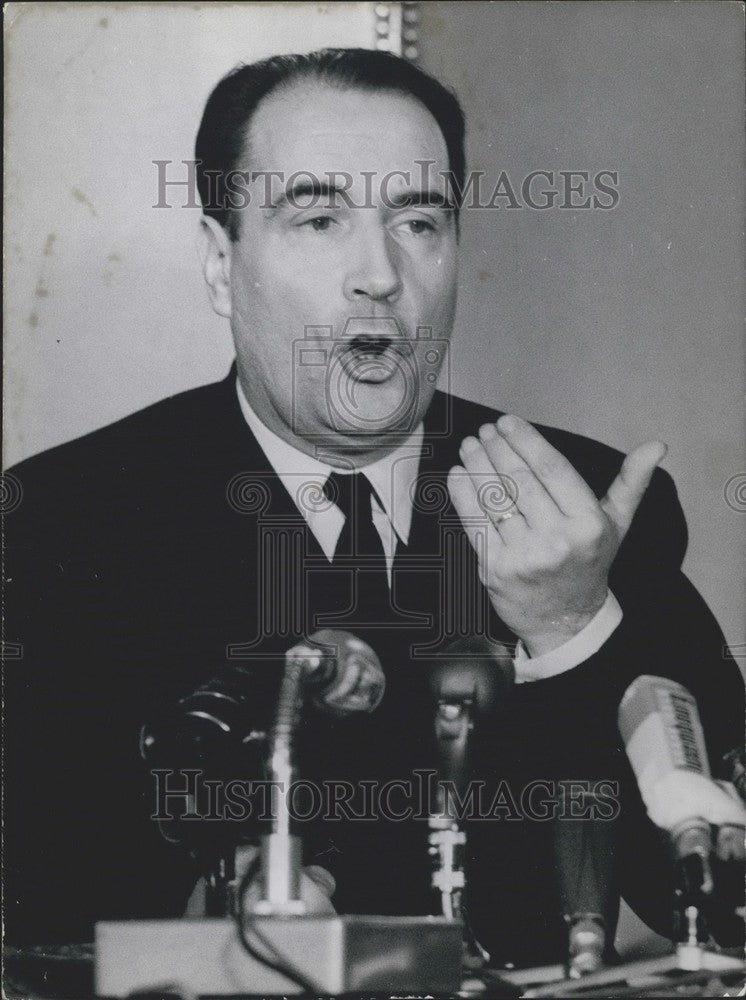 1965, Press Conference for Candidate Francois Mitterand - Historic Images