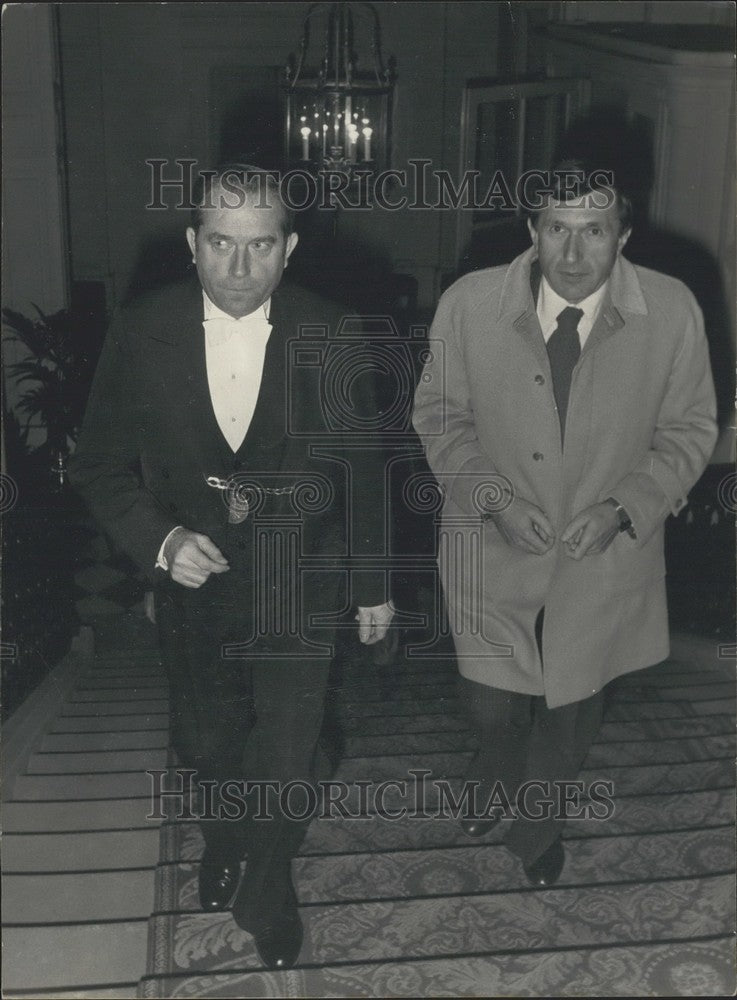 1980, Andre Lajoinie Arrives at the Ministry of Foreign Affairs - Historic Images