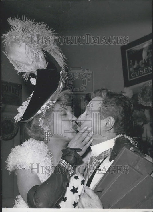 1954 Press Photo Comedian Norel-Noel, Suzy Delair-Historic Images