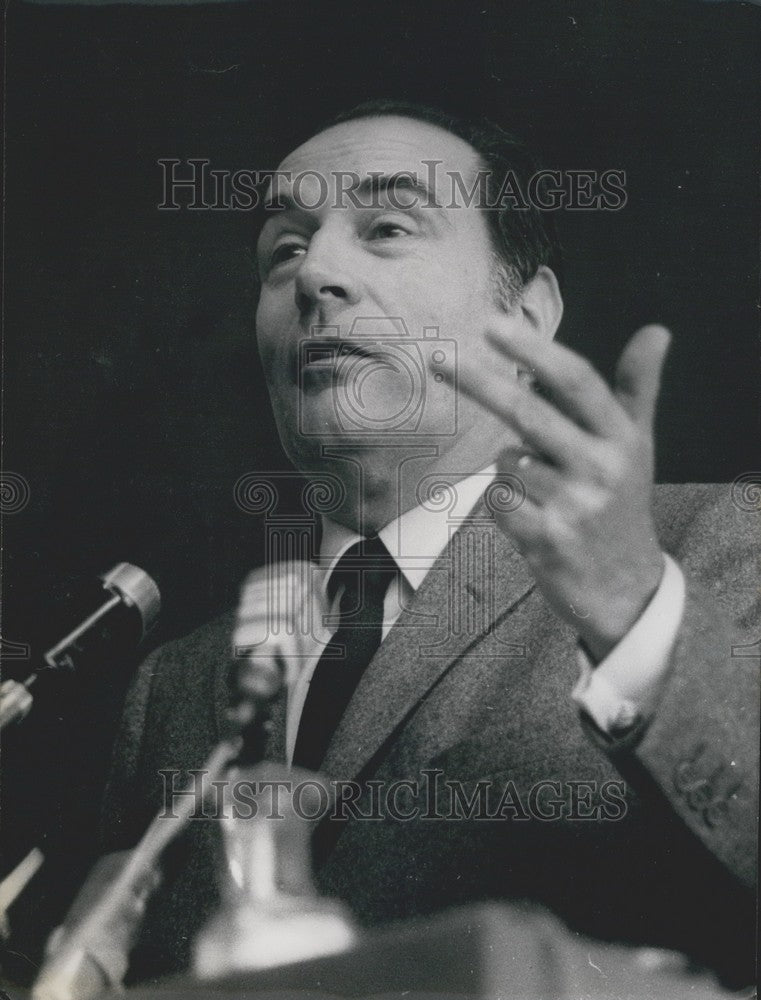 1971 Press Photo  Francois Mitterrand Attends Socialist Unity Conference - Historic Images