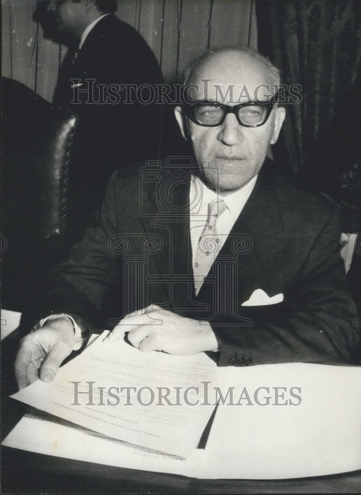 1979 Press Photo Banker Paolo Baffi - Historic Images