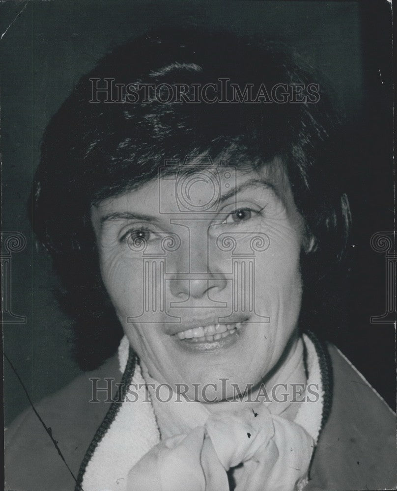 Press Photo Madame Mitterand, Wife of Francois Mitterand - Historic Images