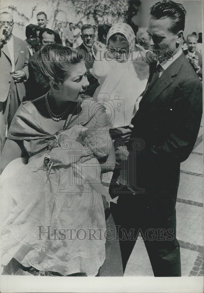 1959 Press Photo Son of Count Evrard and Helene d&#39;Orleans Baptized-Historic Images