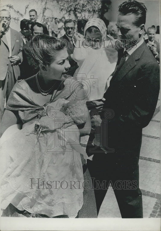 1959 Press Photo Son of Count Evrard and Helene d'Orleans Baptized-Historic Images
