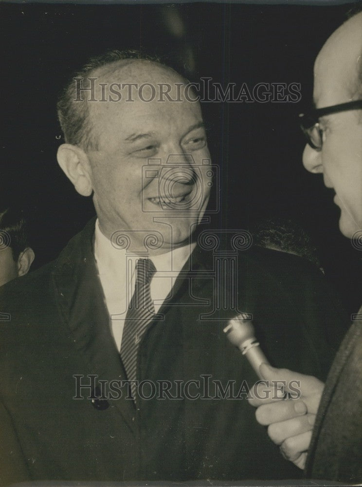 1961 Secretary of State Dean Rusk Leaving the Elysee Palace - Historic Images