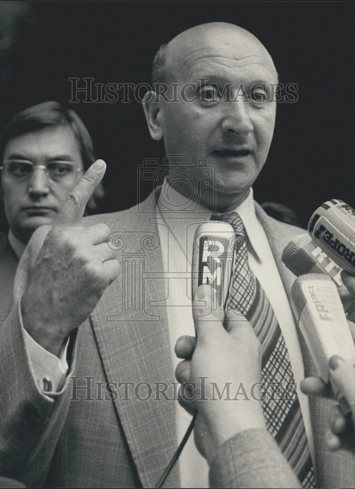 1981 Press Photo New General Secretary of French Line: Henri Krasucki - Historic Images