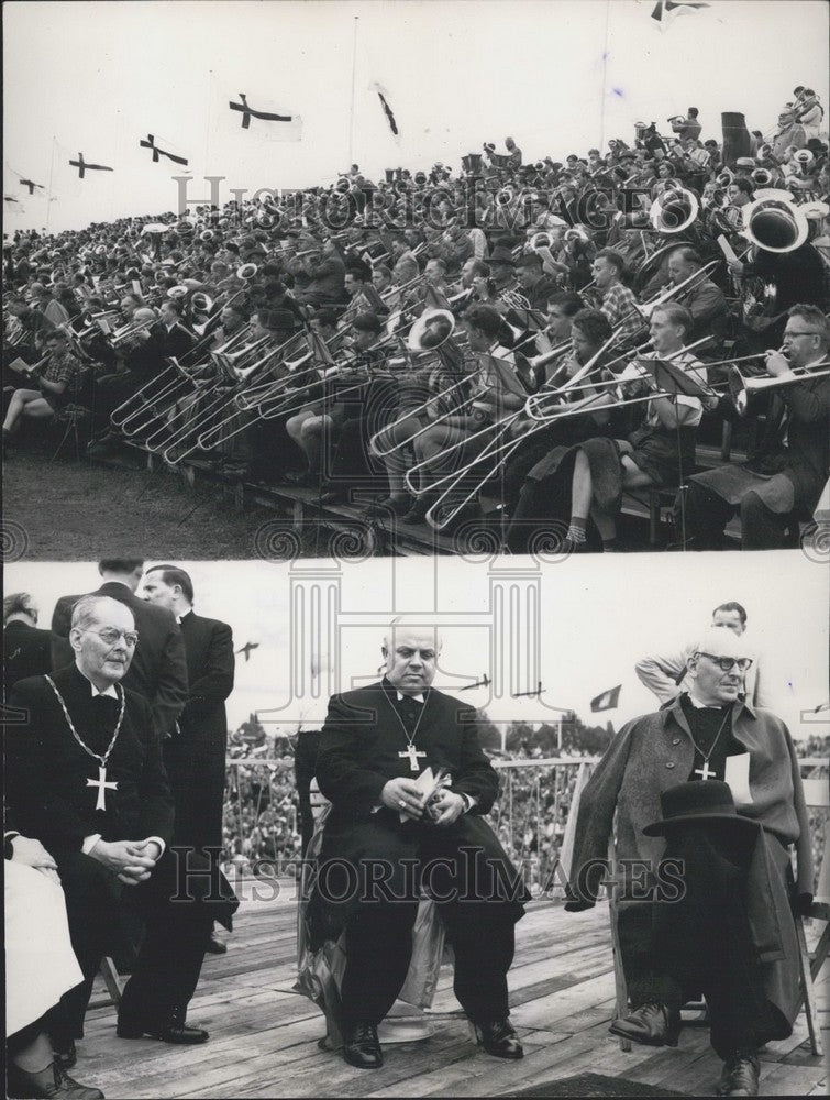 Press Photo Germany Church Day- Religious Leaders Gather - Historic Images