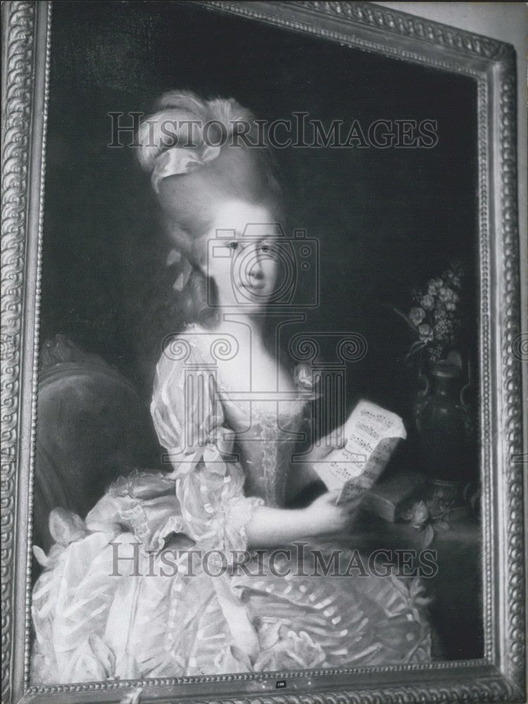 1966 Press Photo Elizabeth Vigee-Lebrun's Portrait of a Young Musician-Historic Images