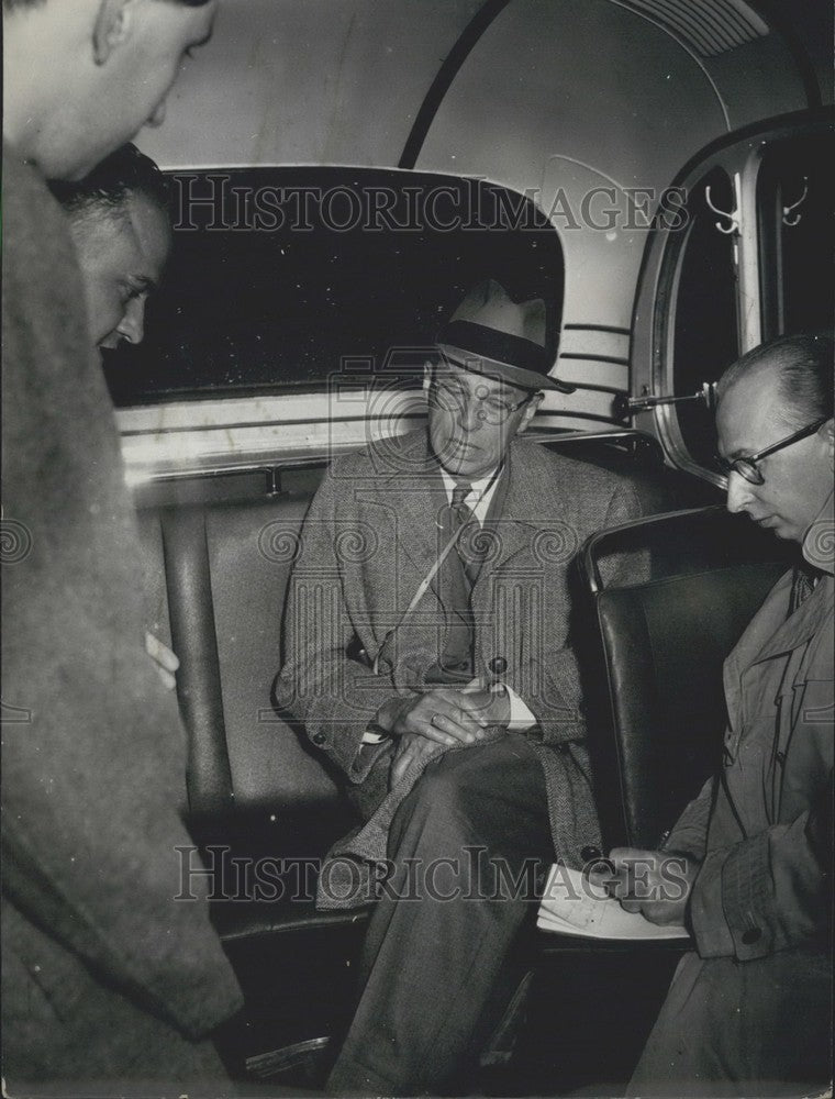 1956 Press Photo American Ambassador James B. Conant in Düsseldorf - Historic Images