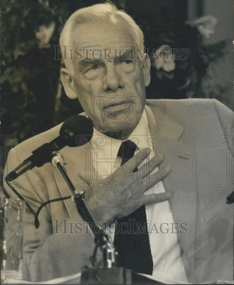 1984, Lee Marvin at "Studio I" Talking about Upcoming Film "Dog Day" - Historic Images
