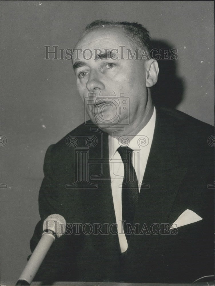 1962 Press Photo UNESCO CEO Rene Maheu - Historic Images