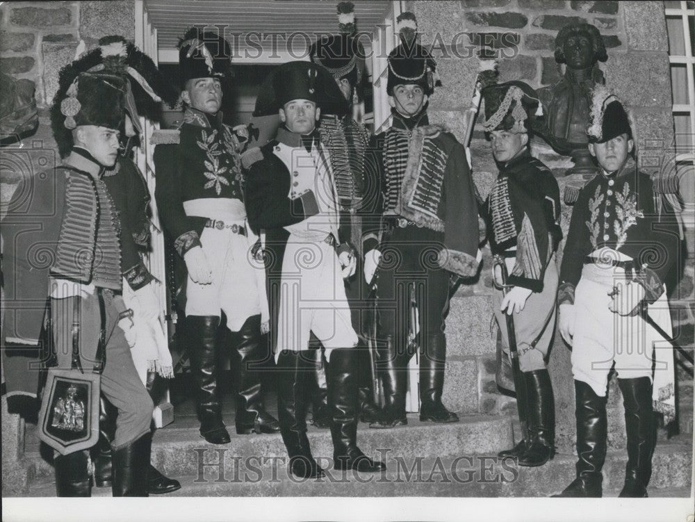 1962 Press Photo &#39;Napoleon and His Chiefs of Staff&quot; at Austerlitz Reenactment - Historic Images