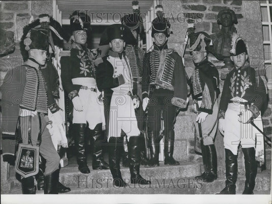 1962 Press Photo 'Napoleon and His Chiefs of Staff" at Austerlitz Reenactment - Historic Images