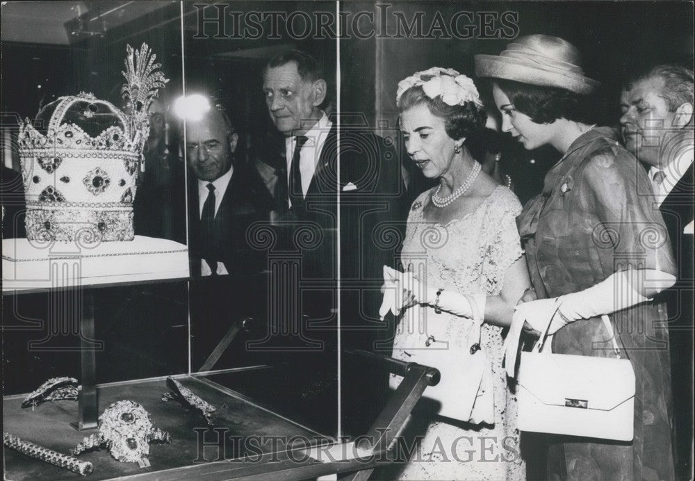 1963 Press Photo Denmark&#39;s King Frederik, Queen Ingrid, and Princess Benedikte-Historic Images