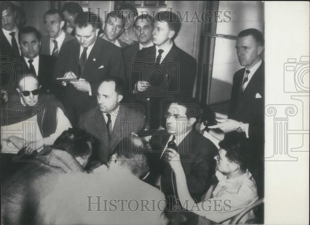 1958, Jacques Soustelle's Press Conference in Algeria - Historic Images