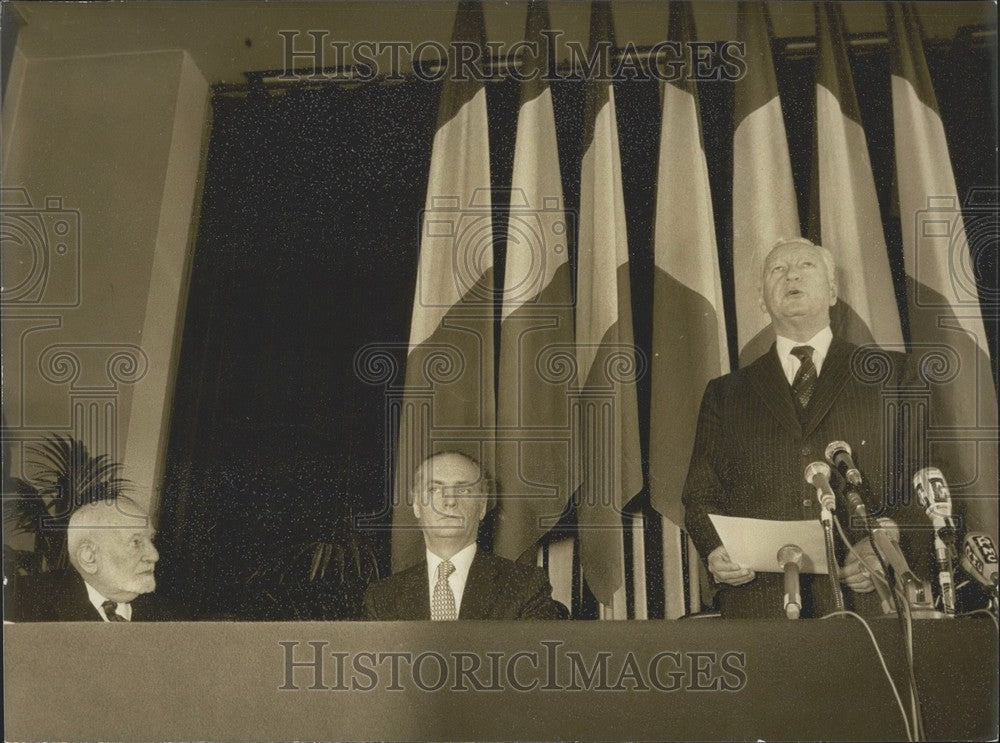 1973 Press Photo 25th Anniversary of Declaration of the Rights of Man Ceremony-Historic Images