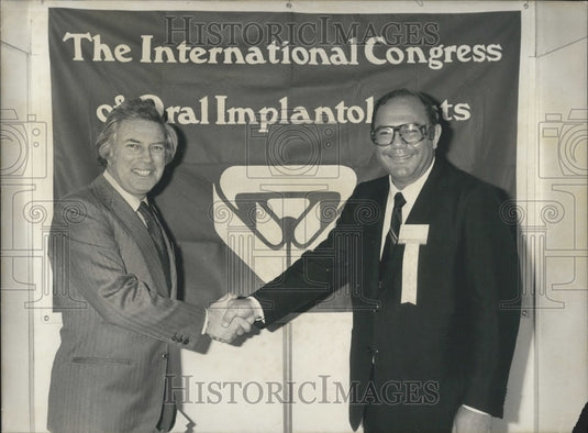 1979, Dr. Linkow & Dr. Jean-Marc Juillet at Implantation Conference - Historic Images
