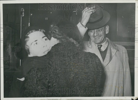 1951 Press Photo Danish royal couple vacation in Italy. - KSK09849-Historic Images