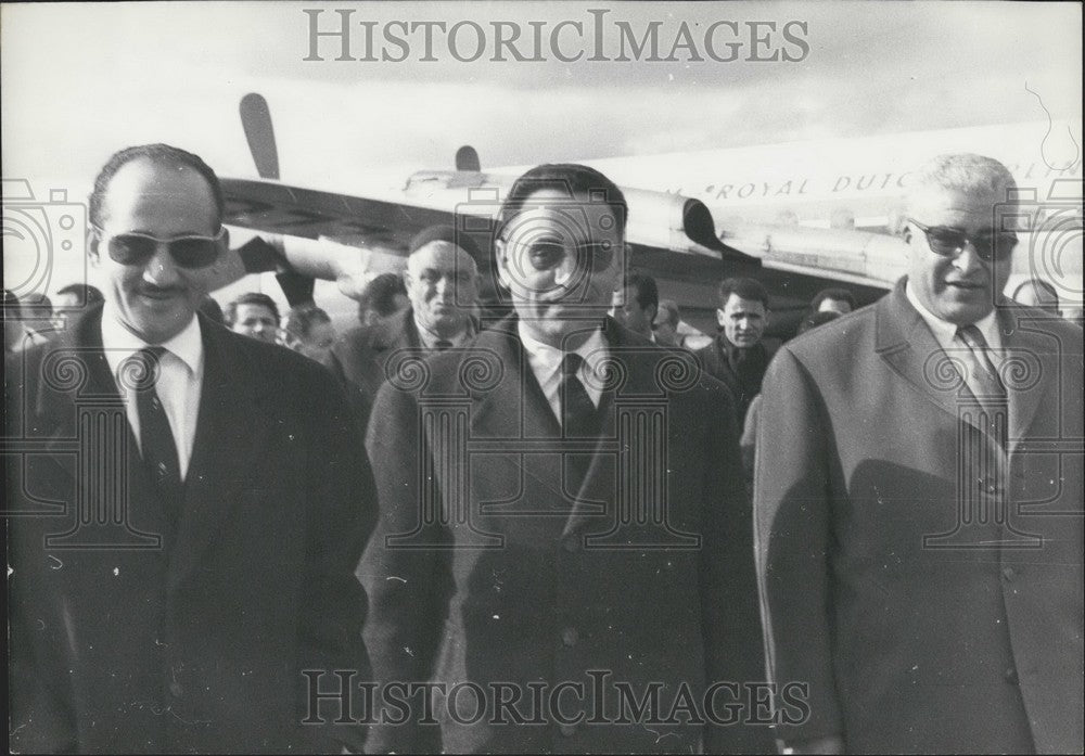 1962, G.P.R.A. President Ben Khedda Arrives at the El Aouina Airport - Historic Images