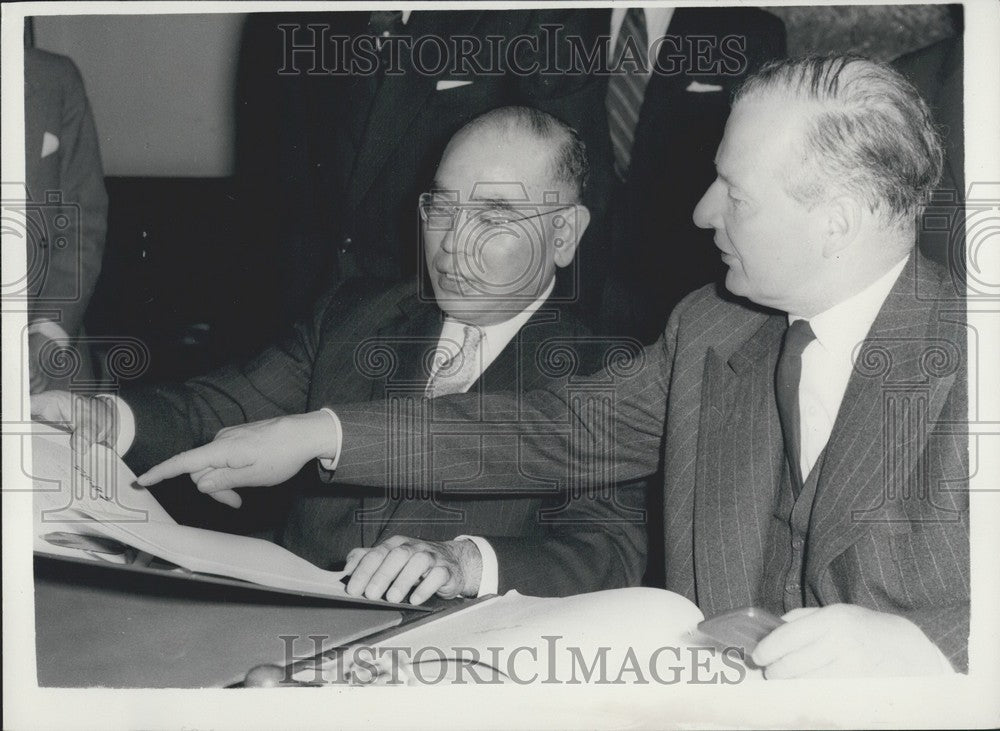 1958, Mr. Selwyn Lloyd &amp; Dr. Katsumi Ohno - Historic Images