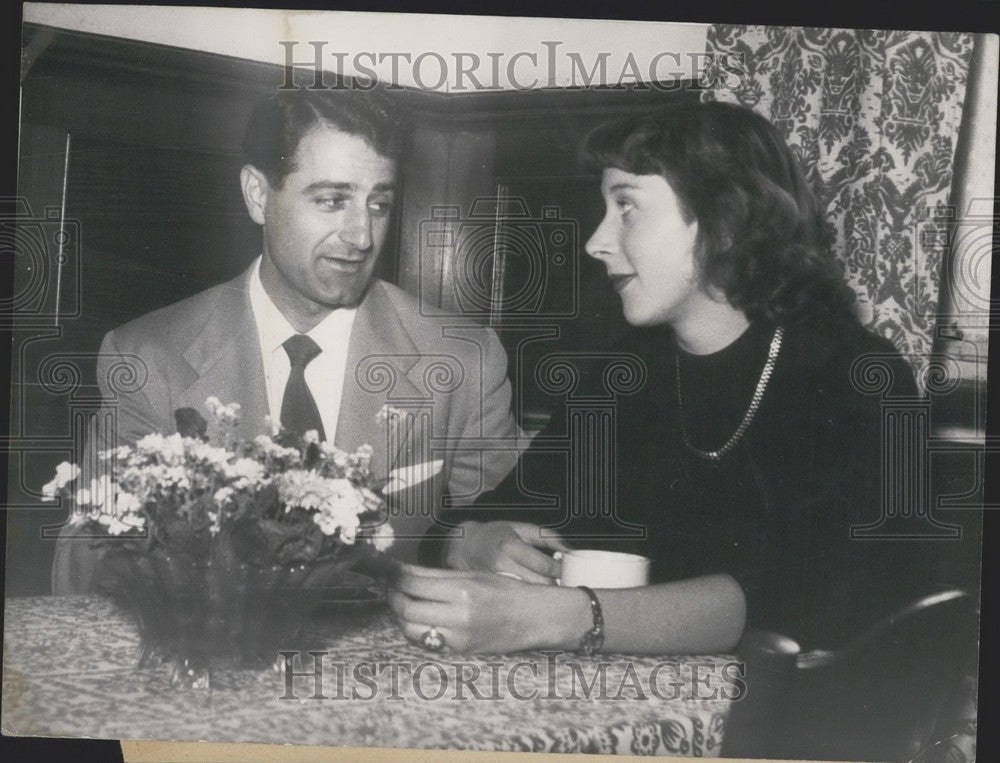 1953 Press Photo Charles Calusian and Elfriede Hirl.-Historic Images