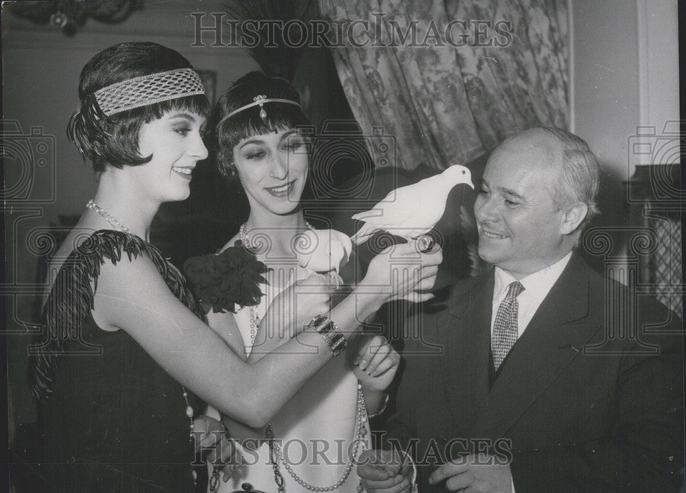 1962, Monique Barbillat &amp; Lucienne Troka Dressed as Flappers, Premier - Historic Images