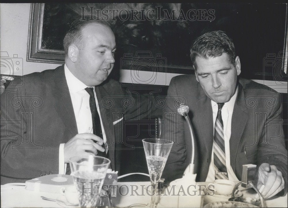 1964, Professor David Hoggan (right) and Dr. Frey - Historic Images