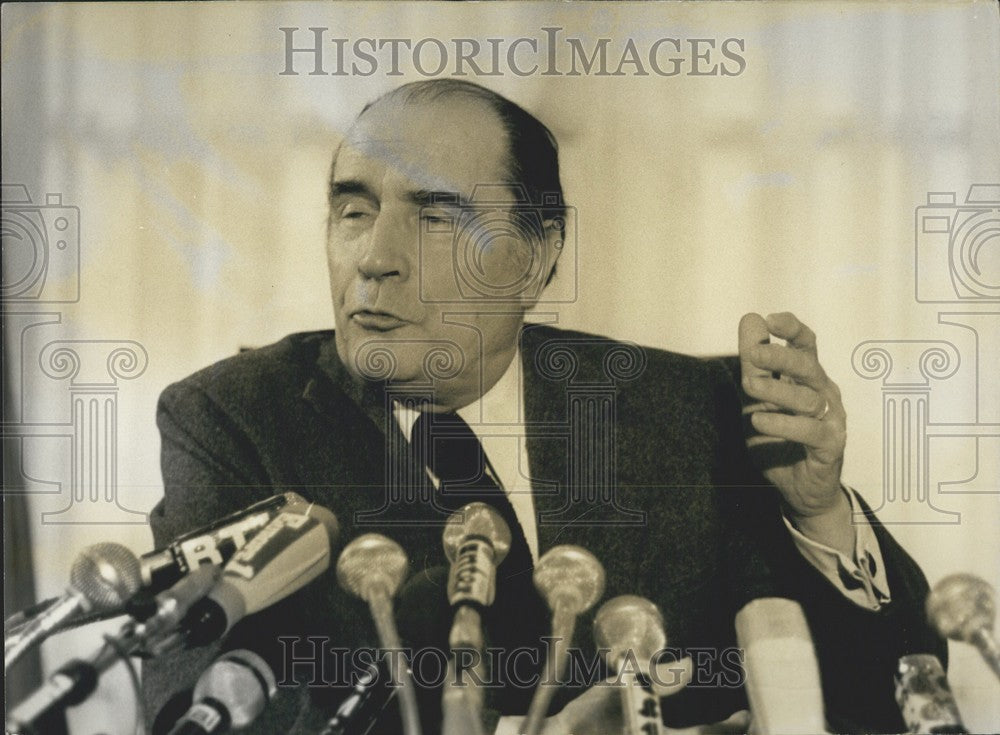 1979 Press Photo Francois Mitterrand National Assembly Press Conference - Historic Images