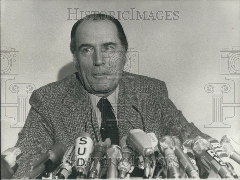 1975, Francois Mitterrand Press Conference Georges Marchais Attacks - Historic Images