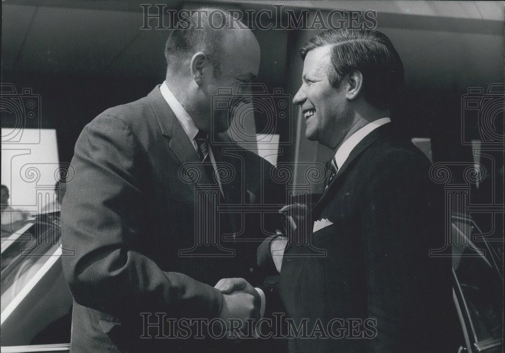 1970 Press Photo US Defense Minister Melvin R. Laird in Germany - Historic Images