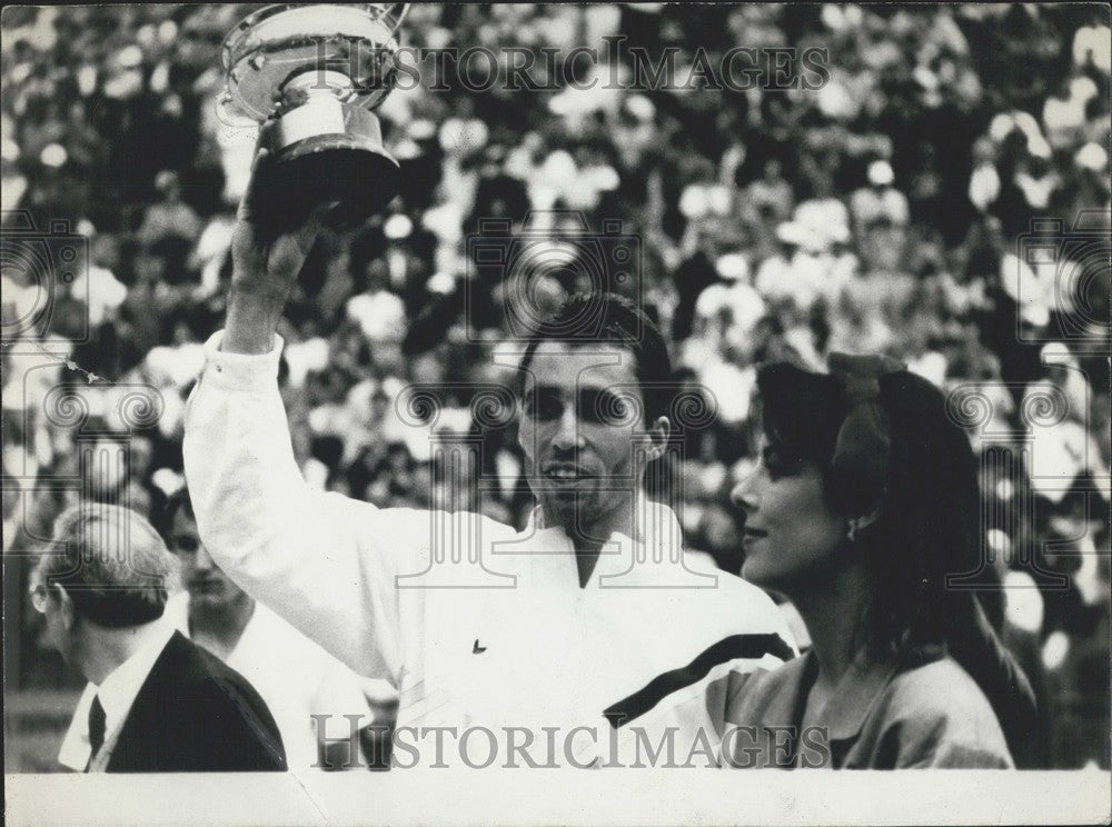 1985 Press Photo Ivan Lenol Wins Monte Carlo Tennis Tournament - Historic Images
