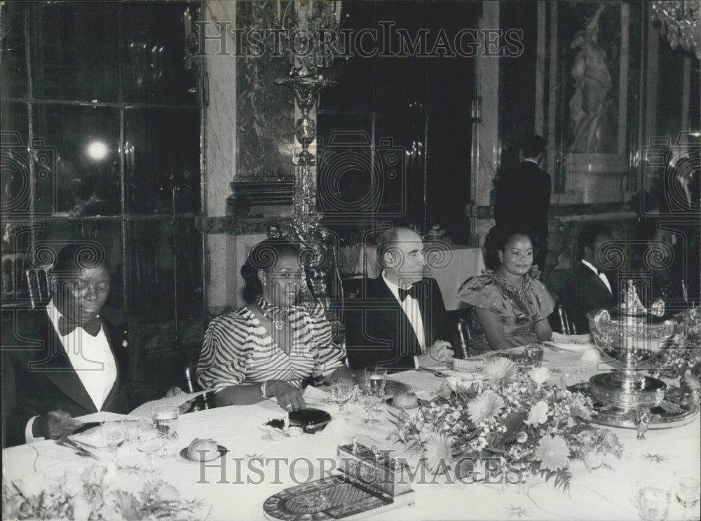 1981, Francois Mitterrand & African Leaders Versailles Dinner Party - Historic Images