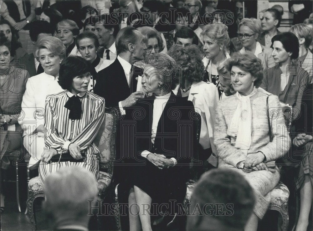 1981 Daniele Mitterand, Bernadette Chirac, and Mrs. Mauroy - Historic Images