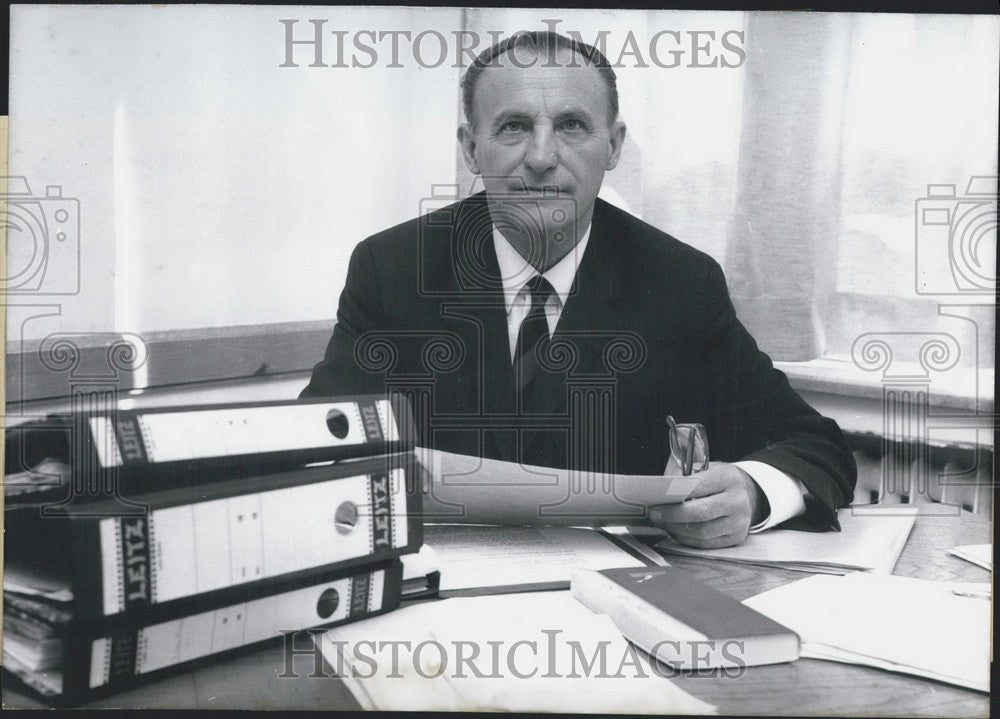 1966, Paul OssÃ‚Â¸wald - Leader of Soccer Agency. - Historic Images