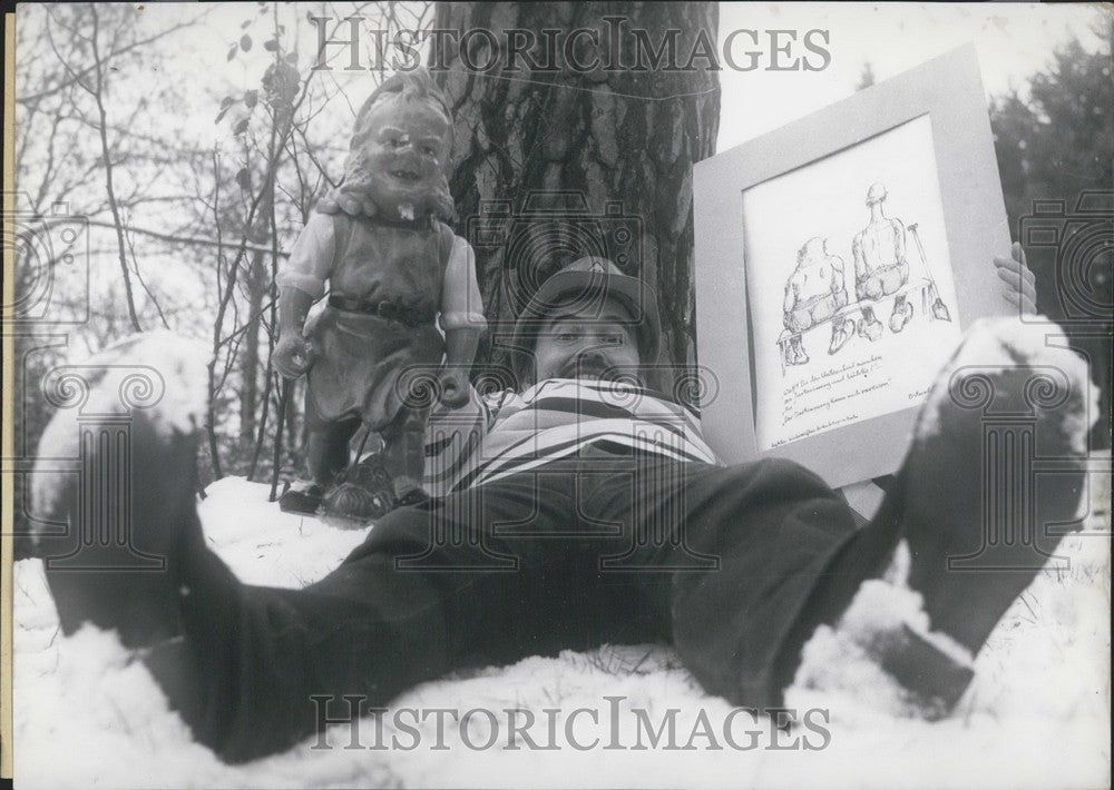 1968 Berlin illustrator Michael Ostwald - Historic Images