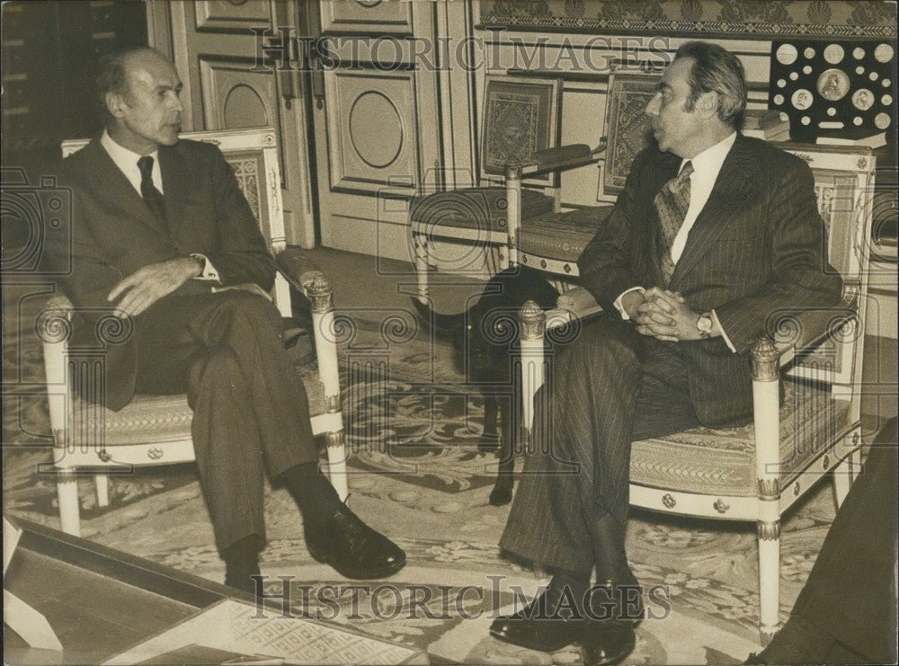 1973 Press Photo European Community President F. Ortoli with Giscard d'Estaing - Historic Images