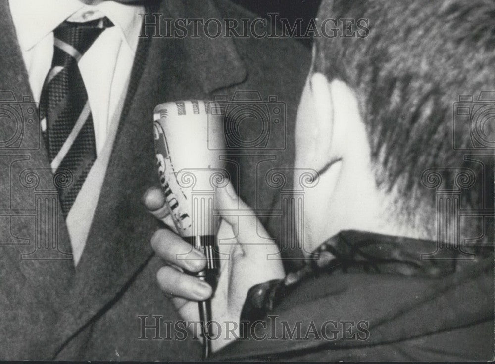 1962 Dr. Paul Mainguy Being Interviewed by Journalists at Bourget - Historic Images