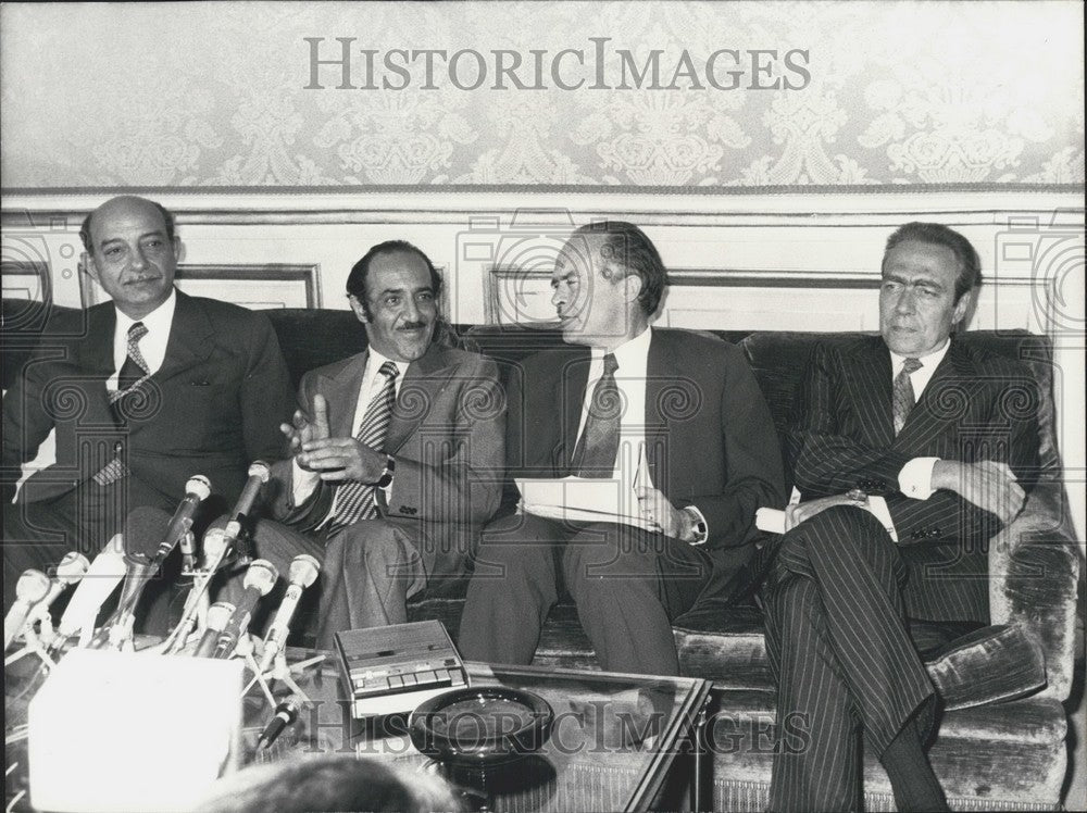 1974 Press Photo European & Arab Press Conference Quai d'Orsay Paris-Historic Images